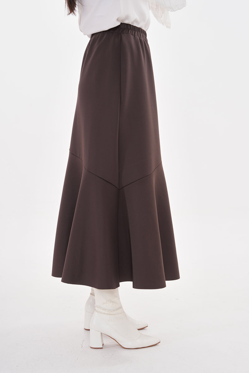 A&M Squba Volan Skirt Brown