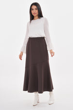 A&M Squba Volan Skirt Brown