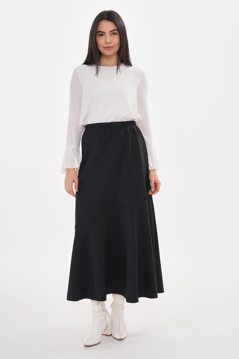 A&M Squba Volan Skirt Black