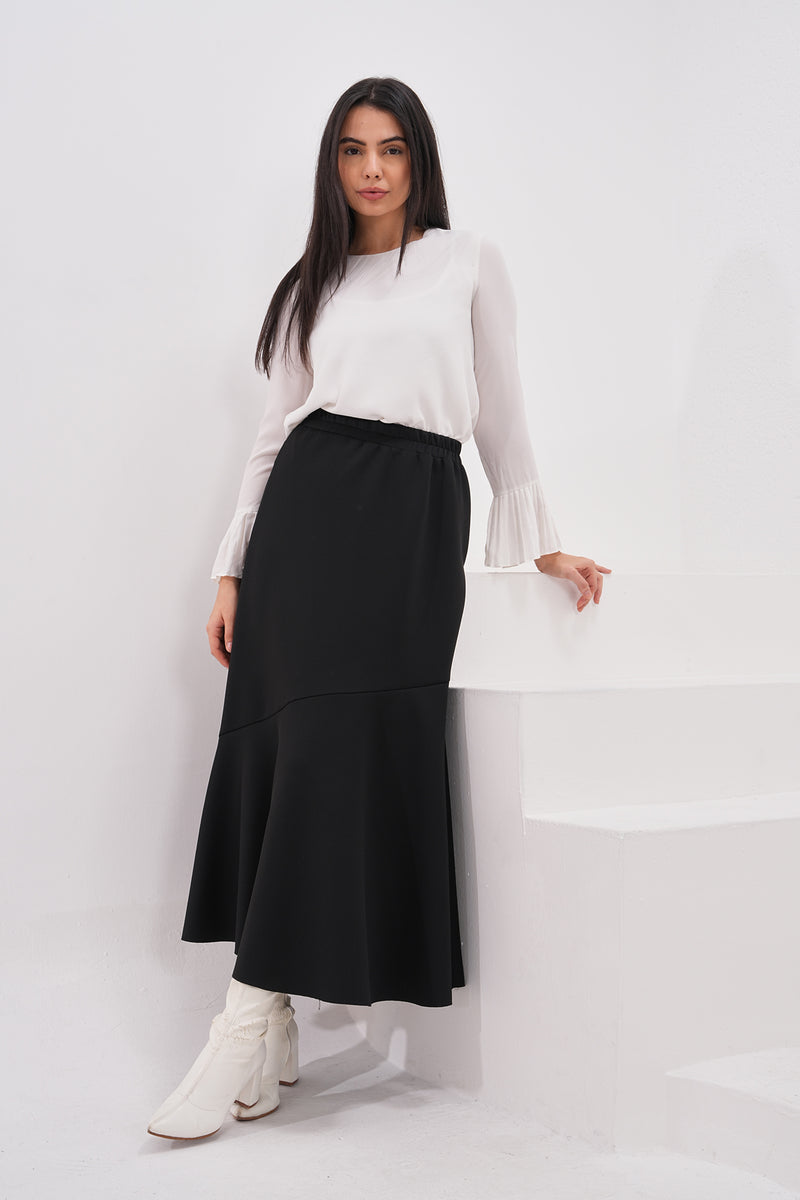 A&M Squba Volan Skirt Black