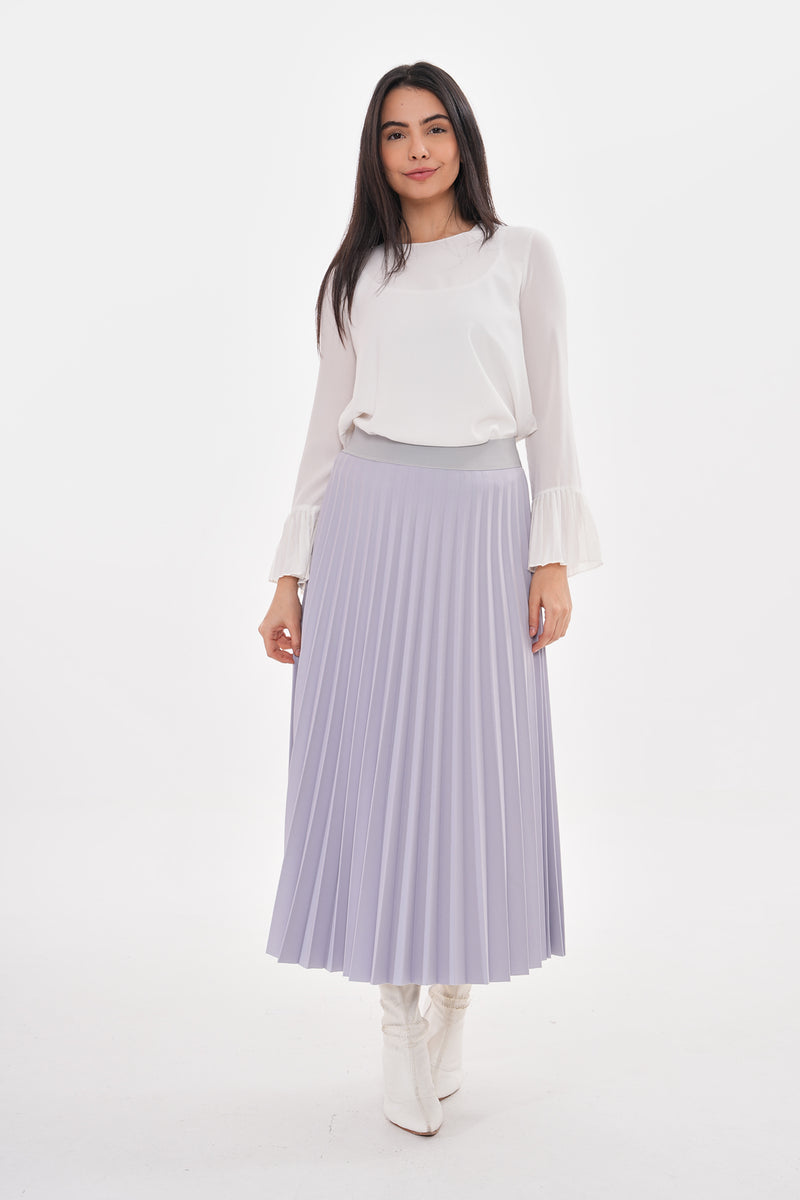 SZ Pleated Skirt Gray