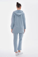 Bwst Pocket Rhinestone Tracksuit Blue