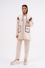 SCL Two Colors Tracksuit Beige