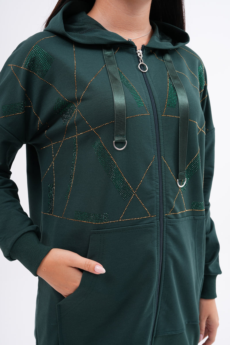 SCL Stone Zigzag Tracksuit Emerald