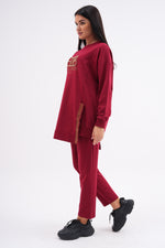 SCL Balmain Tracksuit Burgundy