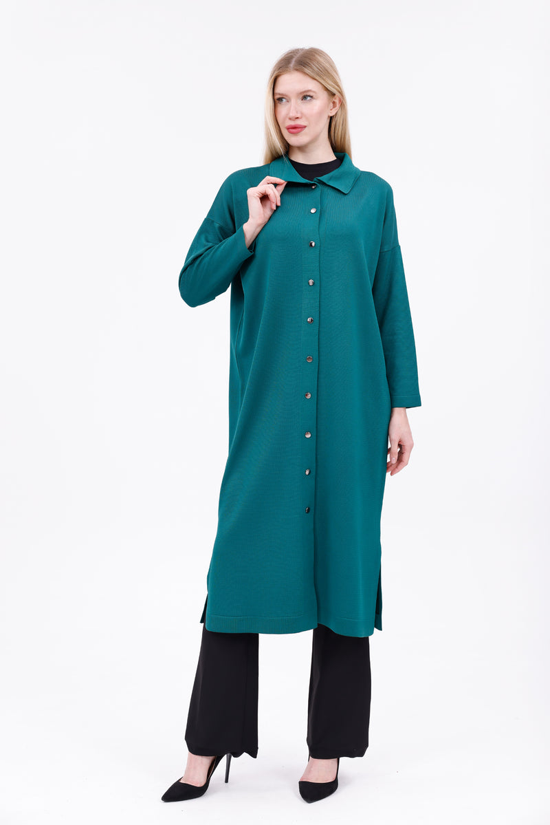 ZZ Birgen Knitted Winter Tunic Green
