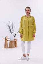 NSH Zipup Hoodied Cape Oil Green