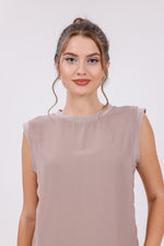 HLD Chiffon Front Inner Tunic Mink