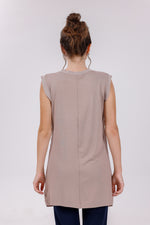HLD Chiffon Front Inner Tunic Mink