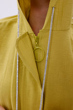 NSH Zipup Hoodied Cape Oil Green