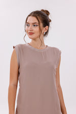 HLD Chiffon Pleated Inner Tunic Mink
