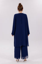 TN Melisa Chiffon Set Navy Blue