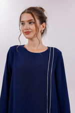 TN Melisa Chiffon Set Navy Blue