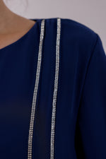 TN Melisa Chiffon Set Navy Blue