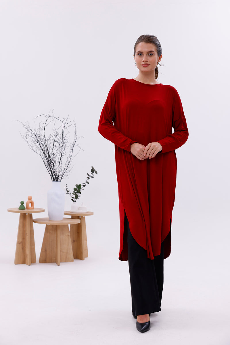 AFL 1740A Long Tunic Red