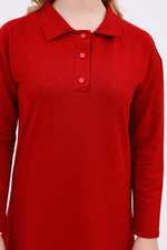 JMN New Cotton Dress Red