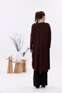 AFL Cotton Long Tunic Brown