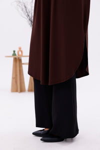 AFL Cotton Long Tunic Brown