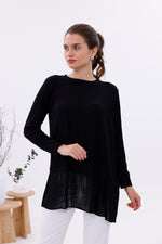 AFL Pleated Long Sleeve Inner Tunic Black