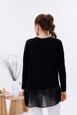 AFL Pleated Long Sleeve Inner Tunic Black