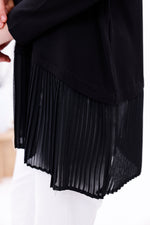 AFL Pleated Long Sleeve Inner Tunic Black