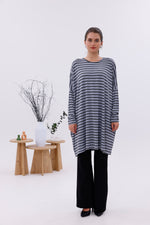 AFL Striped Tunic Gray