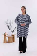 AFL Striped Tunic Gray