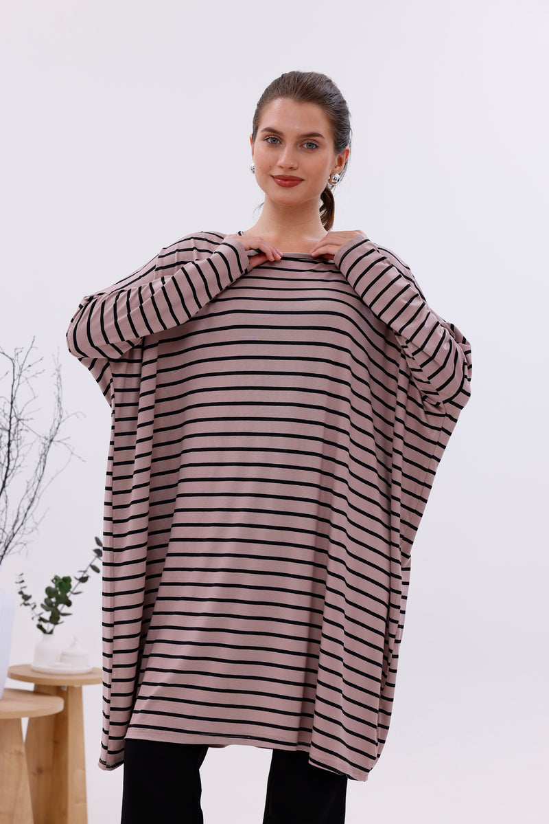 AFL Striped Tunic Mink