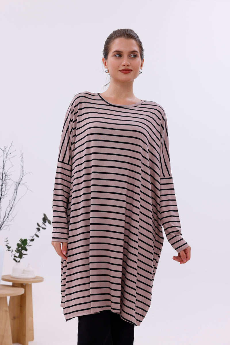 AFL Striped Tunic Mink