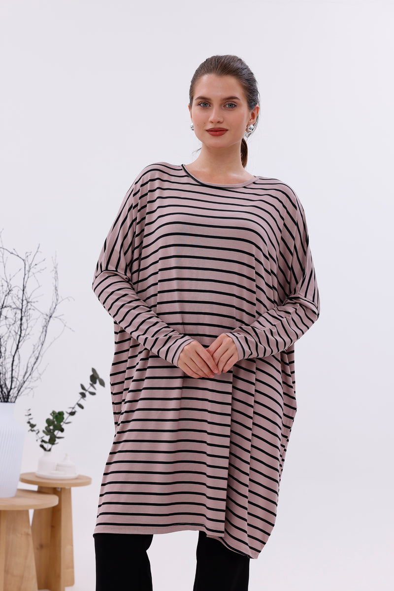 AFL Striped Tunic Mink