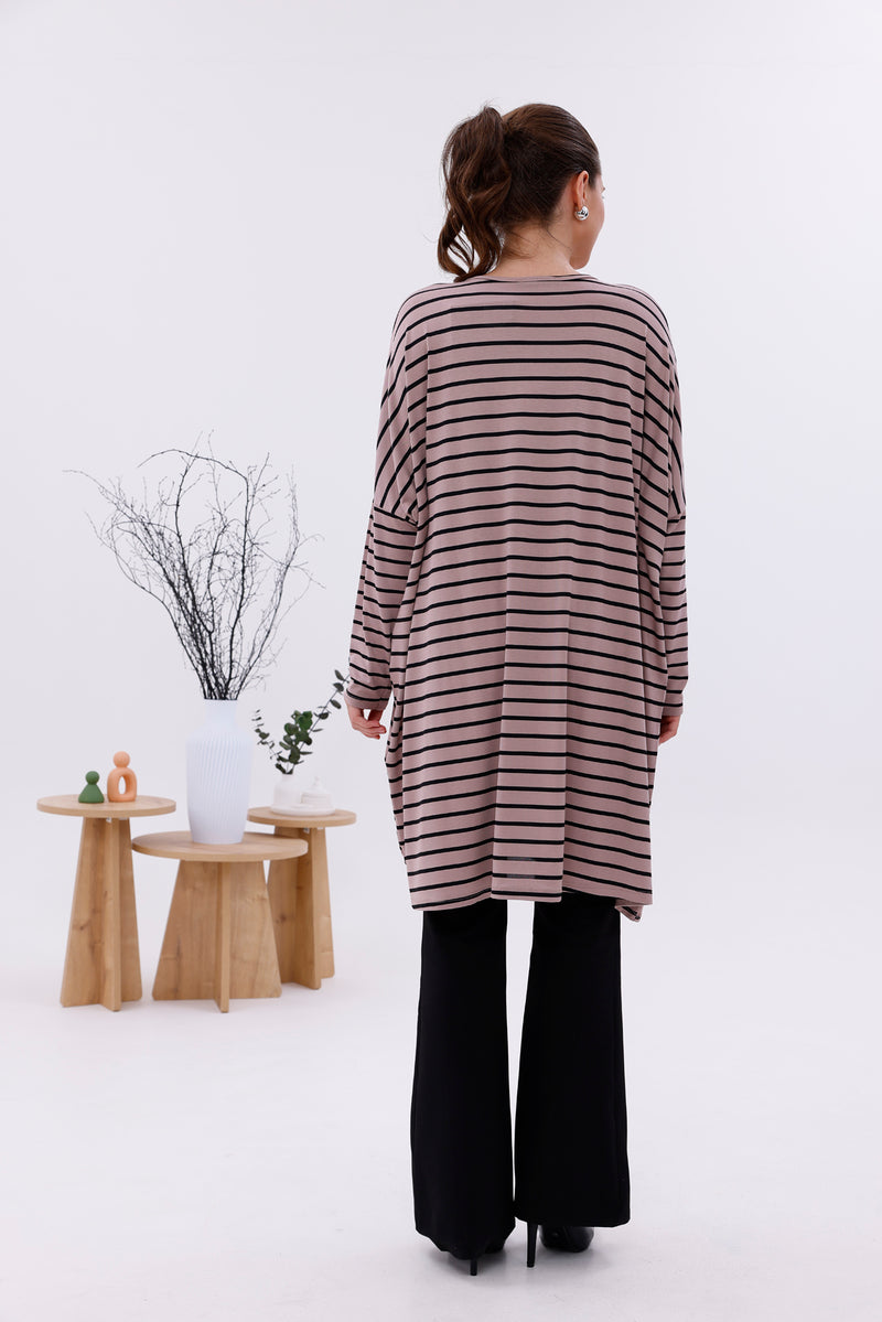 AFL Striped Tunic Mink
