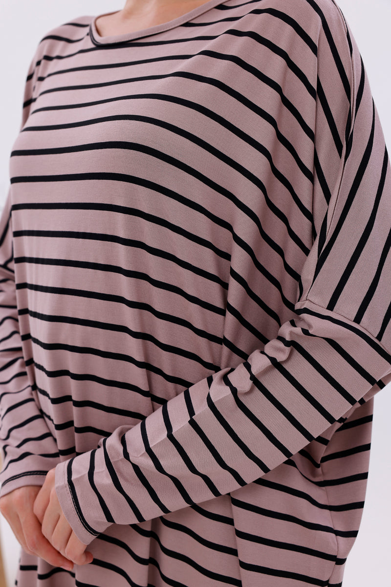 AFL Striped Tunic Mink