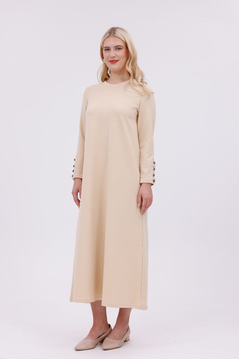 JMN Cotton Dress Cream