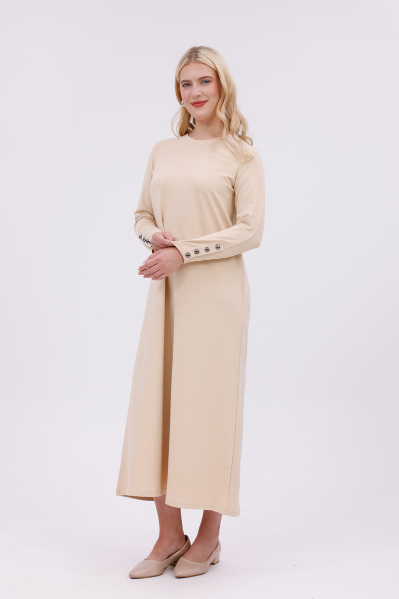 JMN Cotton Dress Cream