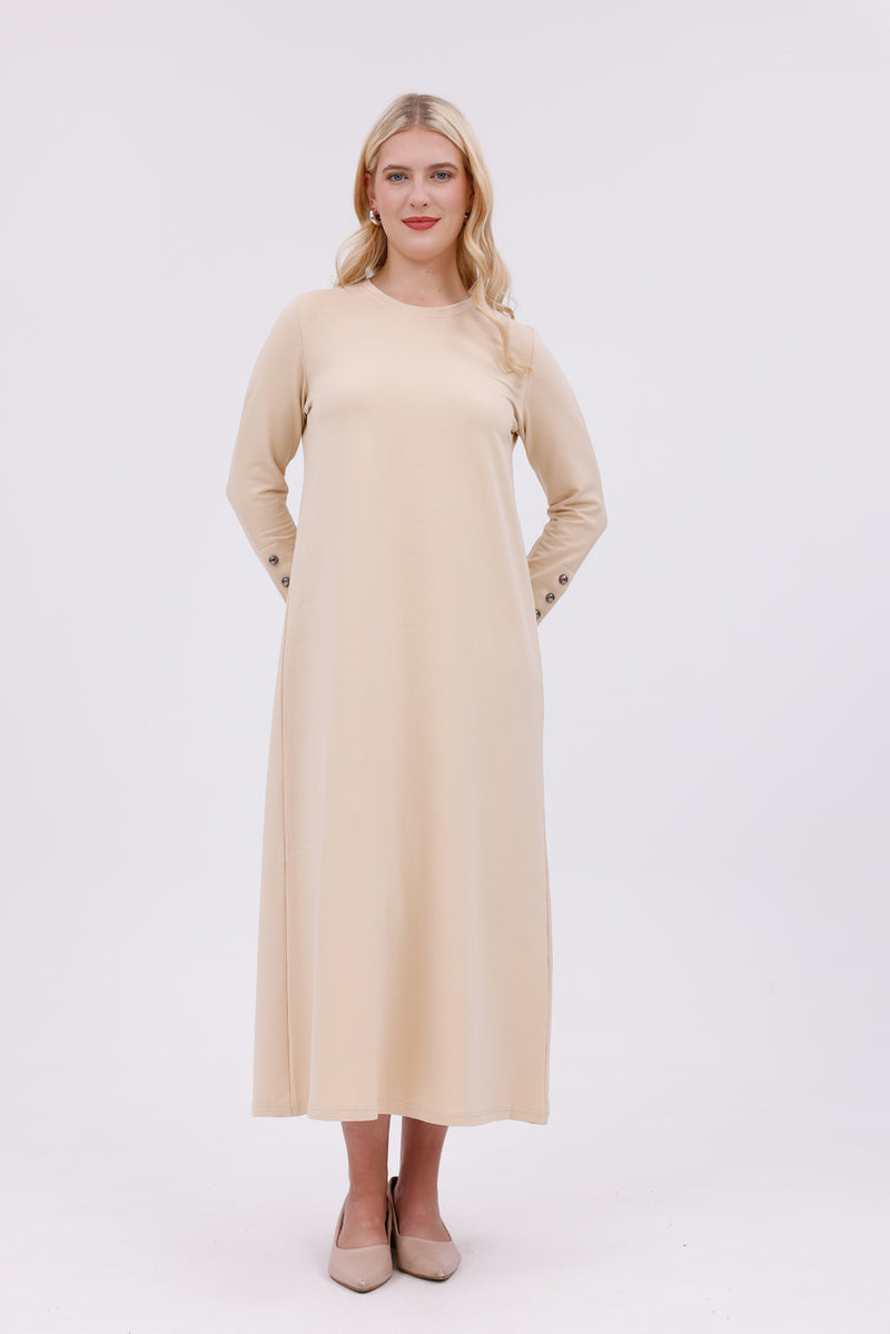 JMN Cotton Dress Cream