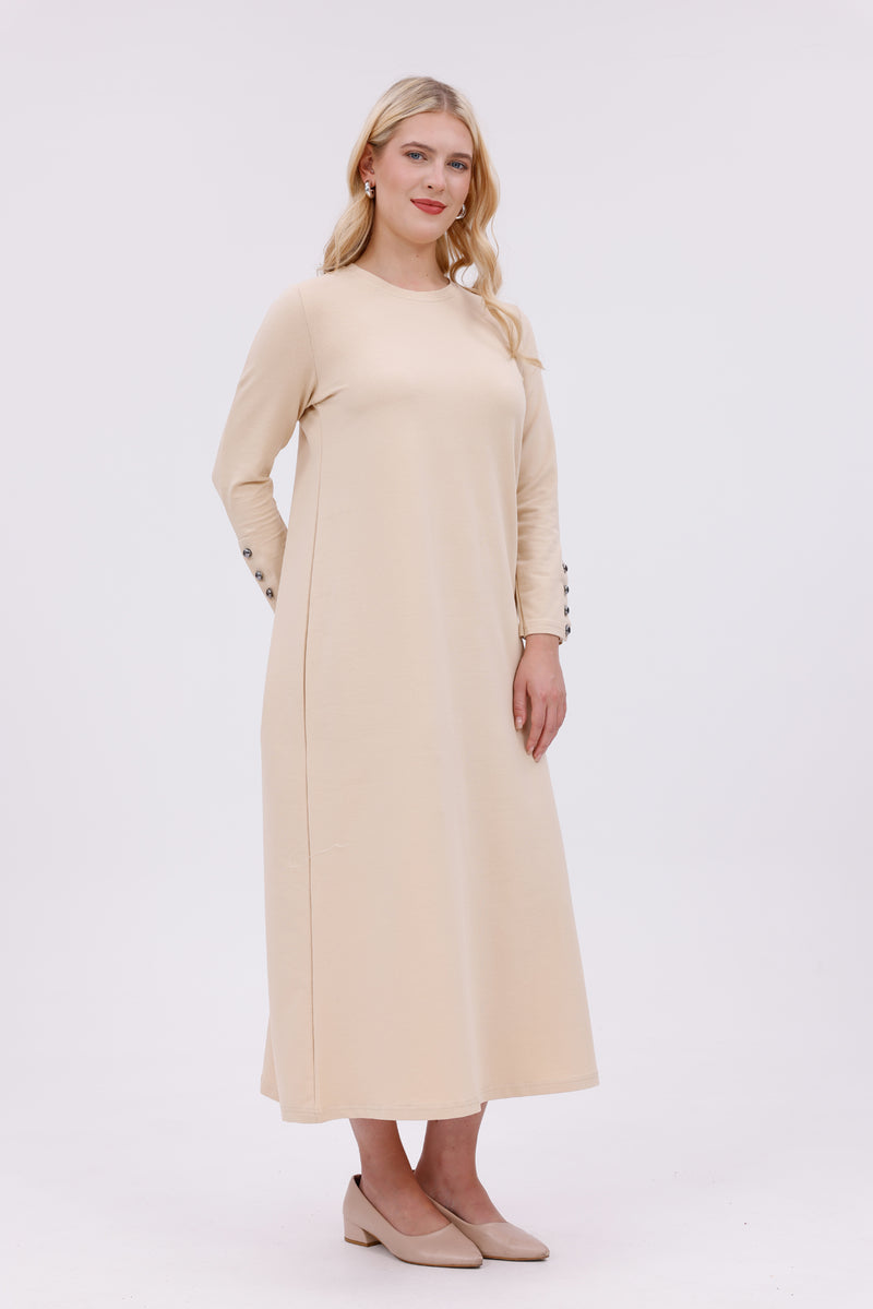 JMN Cotton Dress Cream