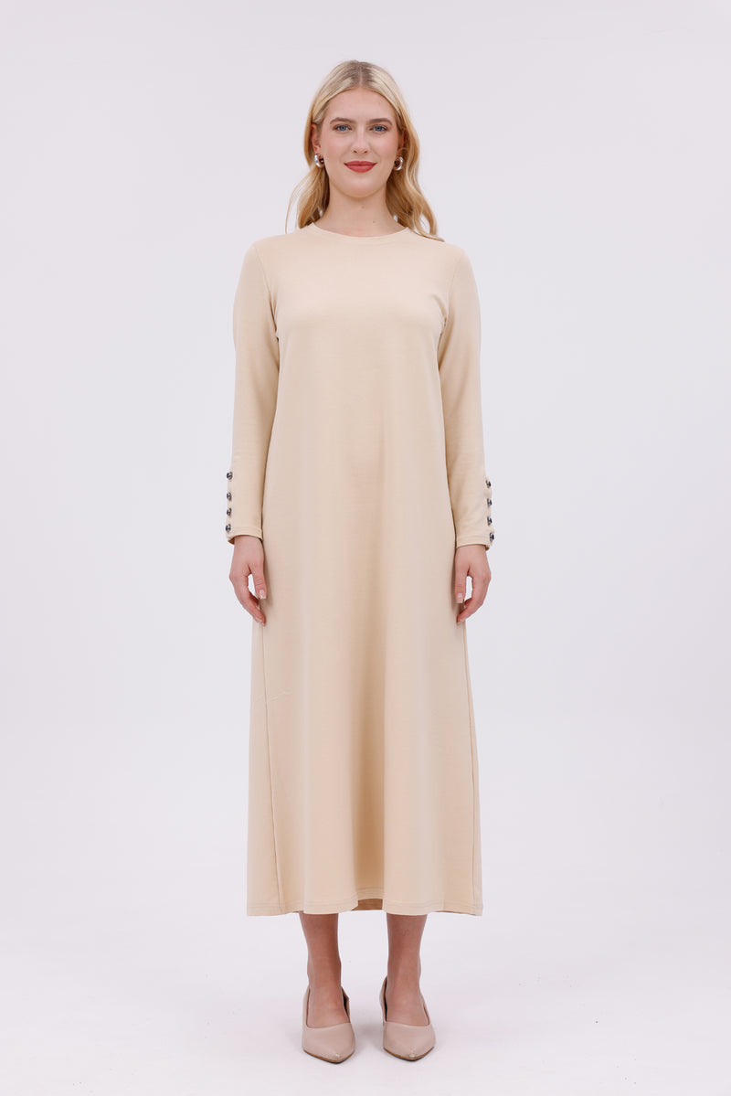 JMN Cotton Dress Cream