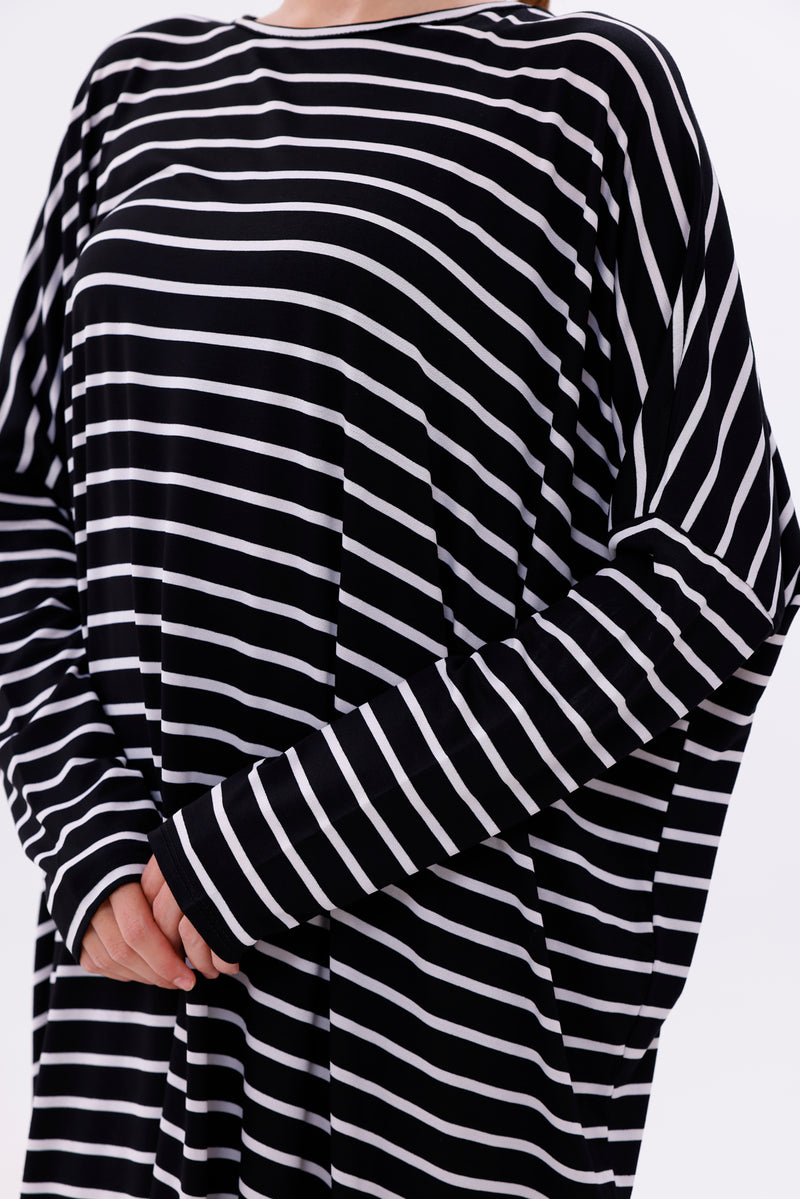 AFL Striped Tunic Black