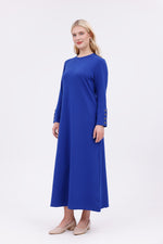 JMN Cotton Dress Sax Blue