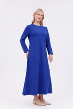JMN Cotton Dress Sax Blue