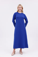 JMN Cotton Dress Sax Blue