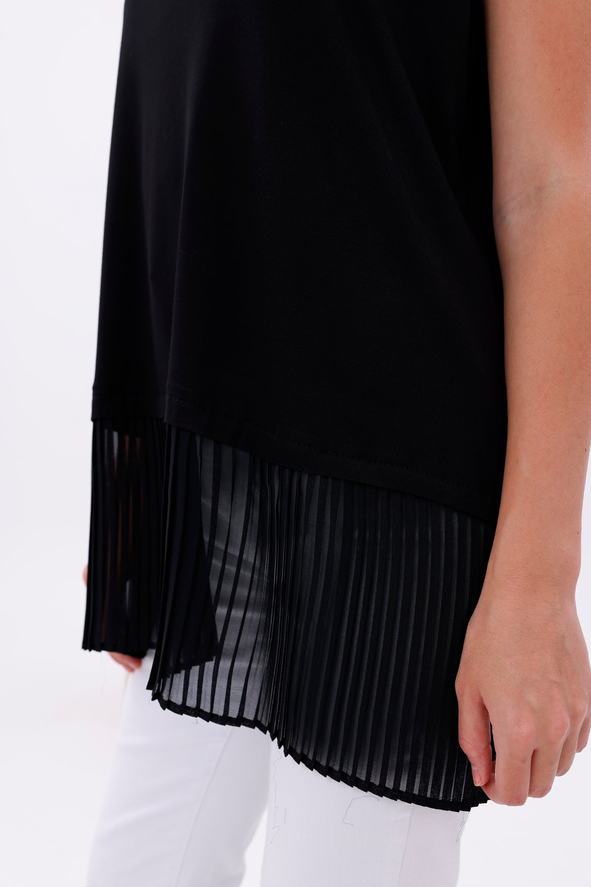 AFL Pleated Sleeveless Inner Tunic Black