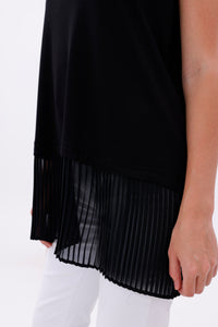 AFL Pleated Sleeveless Inner Tunic Black
