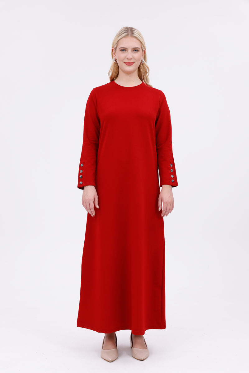 JMN Cotton Dress Red