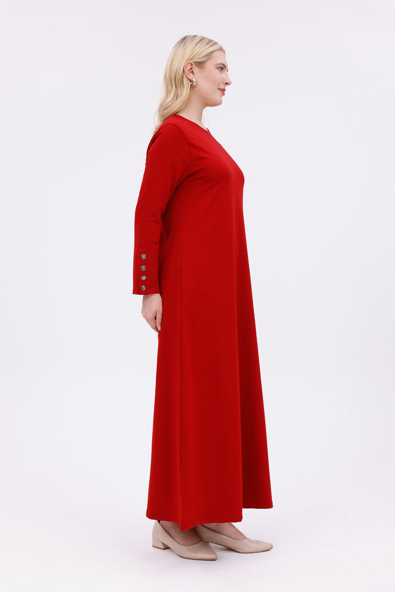 JMN Cotton Dress Red