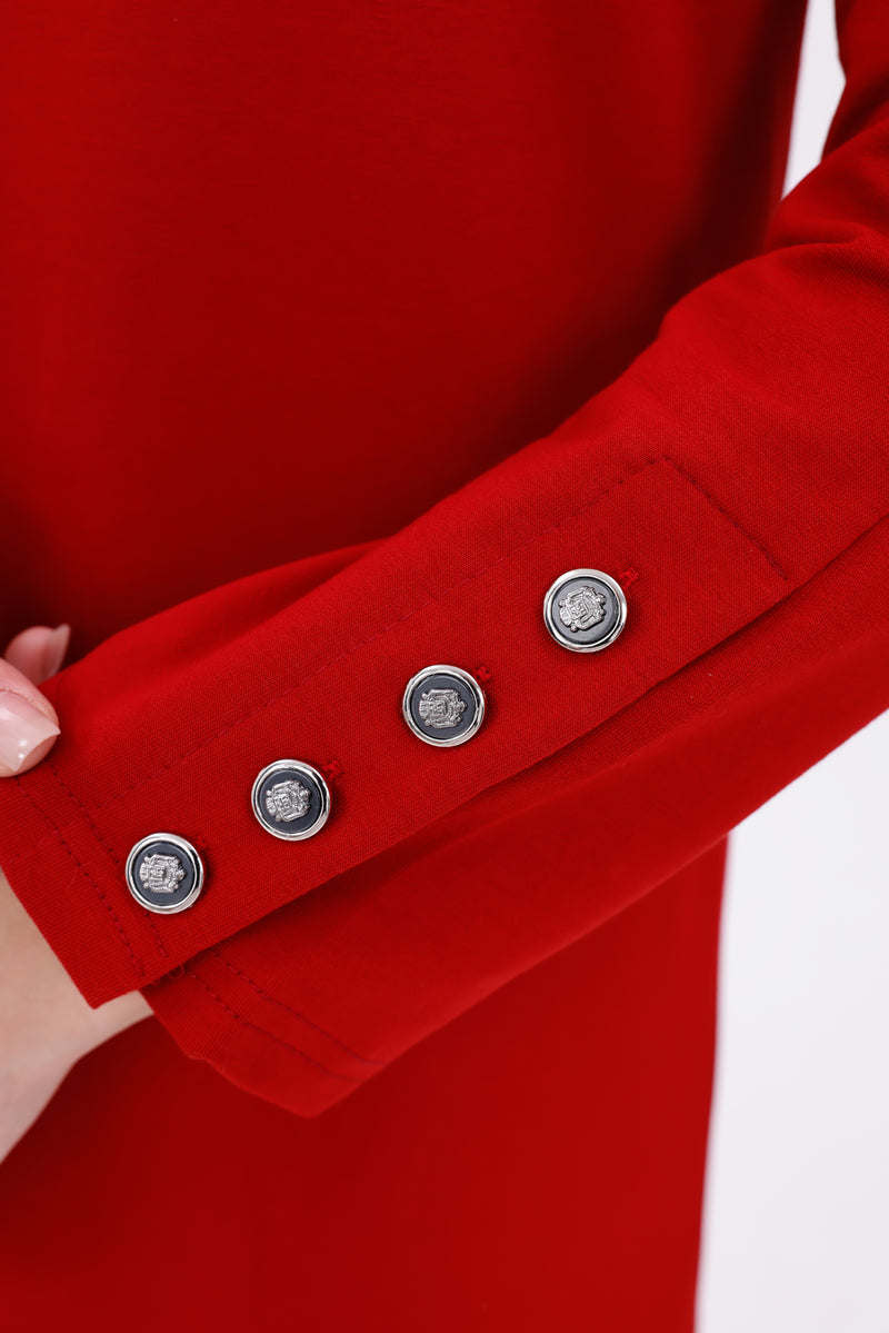 JMN Cotton Dress Red