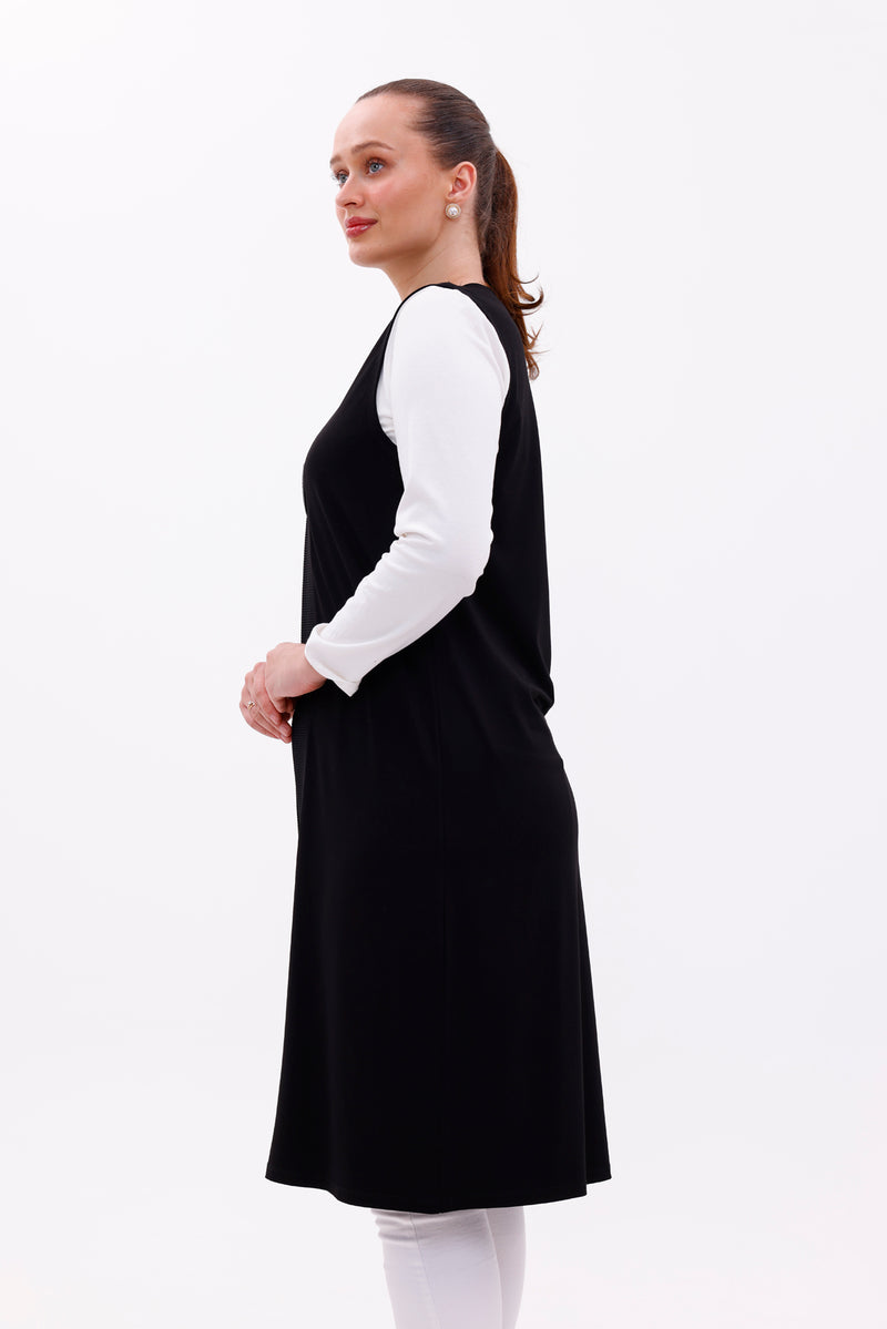AHK One Button Vest Black