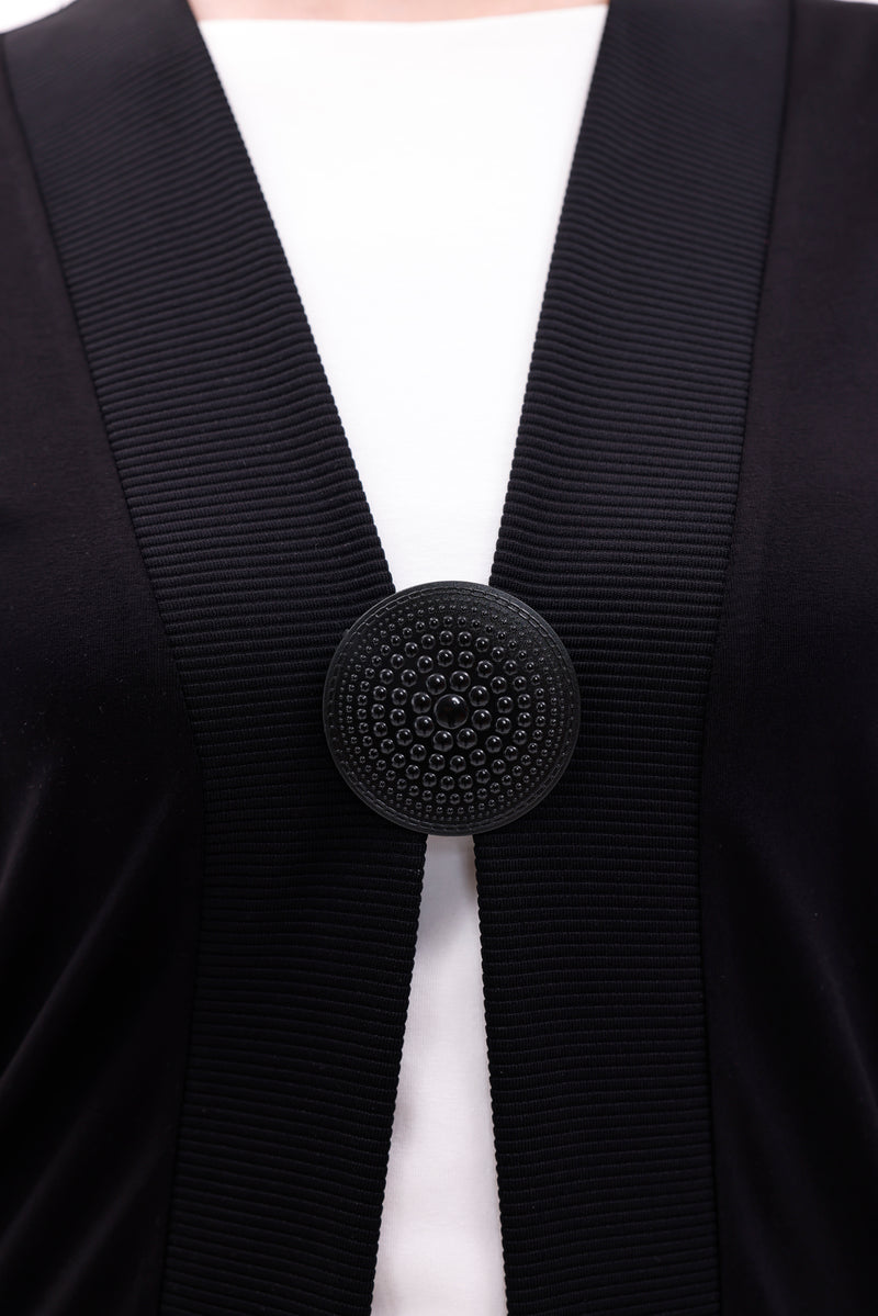 AHK One Button Vest Black
