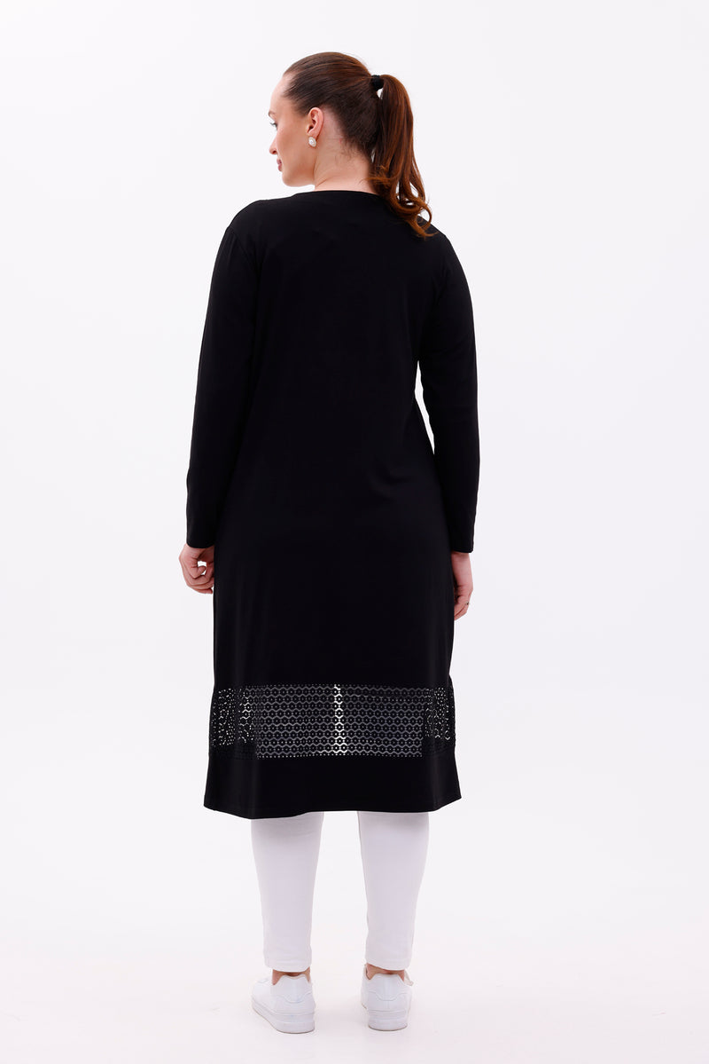 AHK Mother's Cotton Cardigan Black