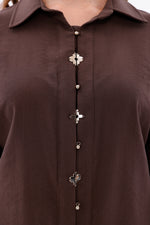 F&G Van Cleef Button Set Brown